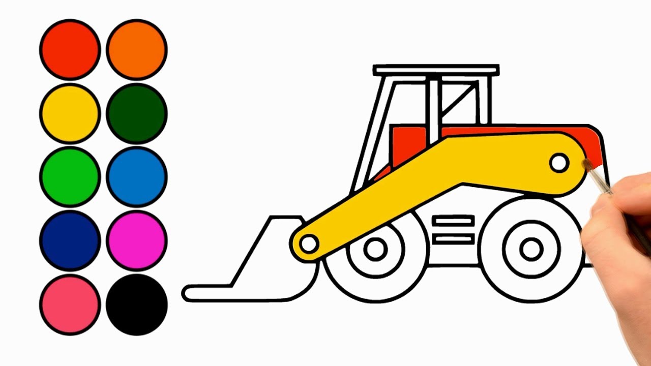 1280x720 New Drawing Easy Truck For Kids Coloring Pages
