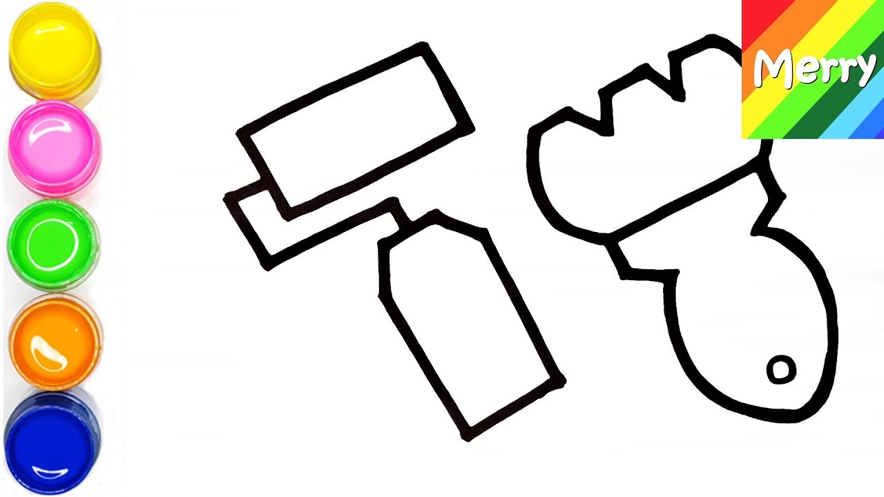 1280x720 Construction Tools Coloring Pages Book Drawing For Kids Merry