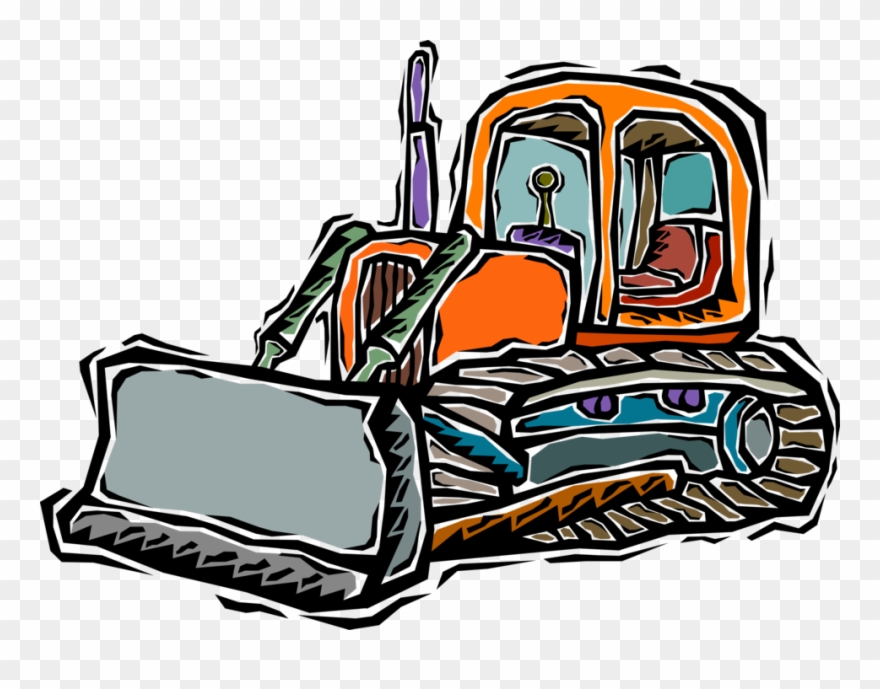 880x689 Construction Tractor Image Illustration Clipart