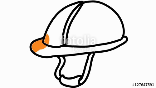 500x281 Construction Helmet Hat Line Drawing Animation Transparent