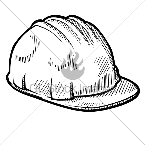 500x500 Safety Hard Hat Sketch Gl Stock Images