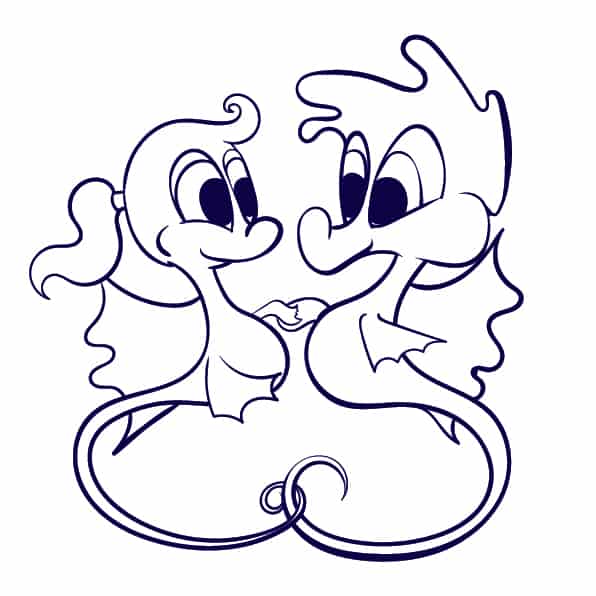 596x596 Learn How To Draw A Seahorse