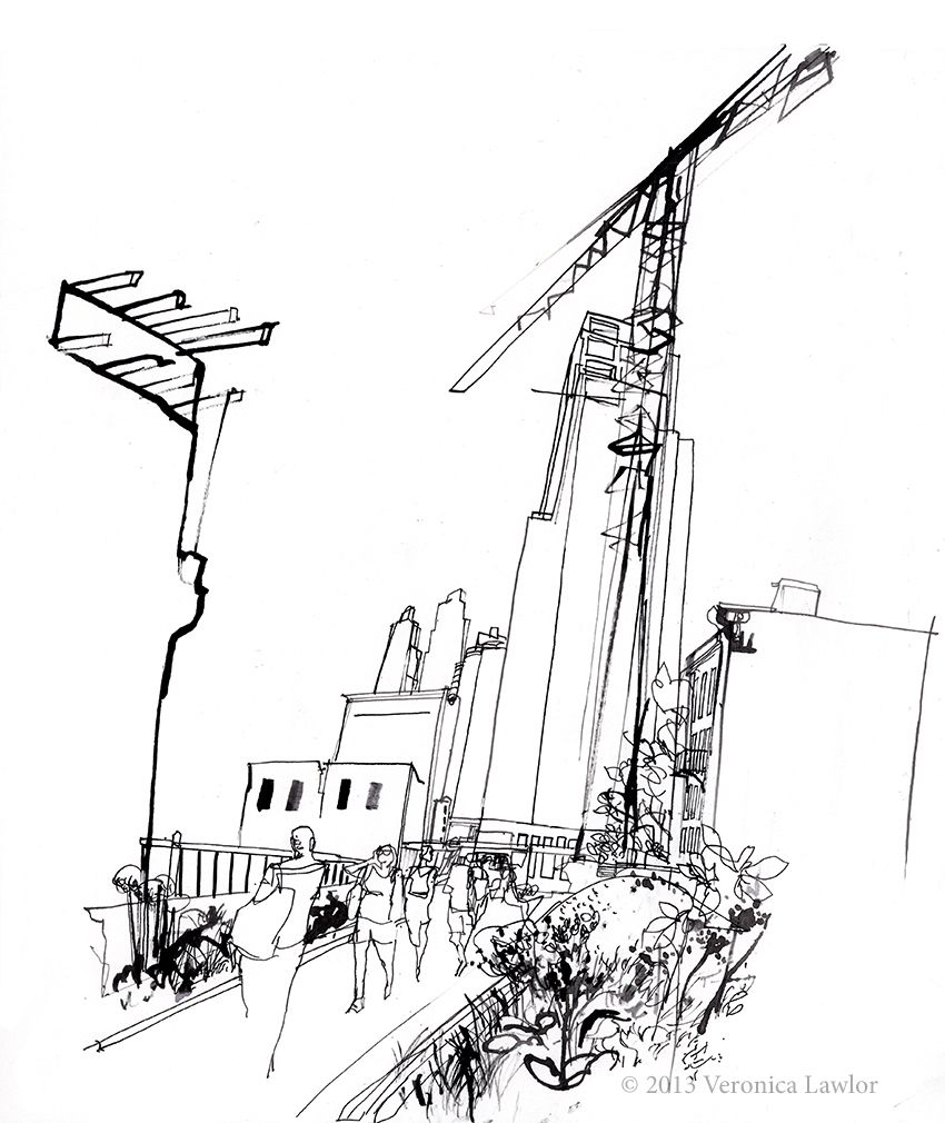 850x1010 Construction Of A City One Drawing A Day Dibujos