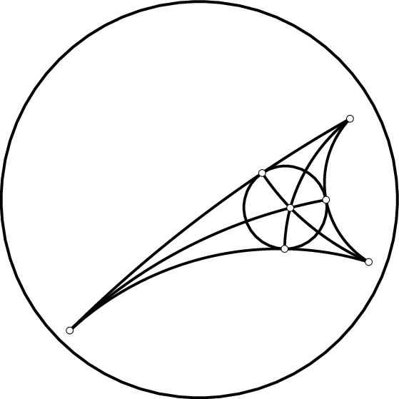 559x559 The Construction Of An Incircle Shown In The Hyperbolic