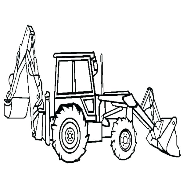 600x612 Construction Truck Coloring Pages Construction Free Printable