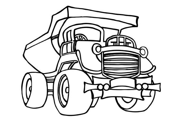 600x407 Picture Of Construction Truck Coloring