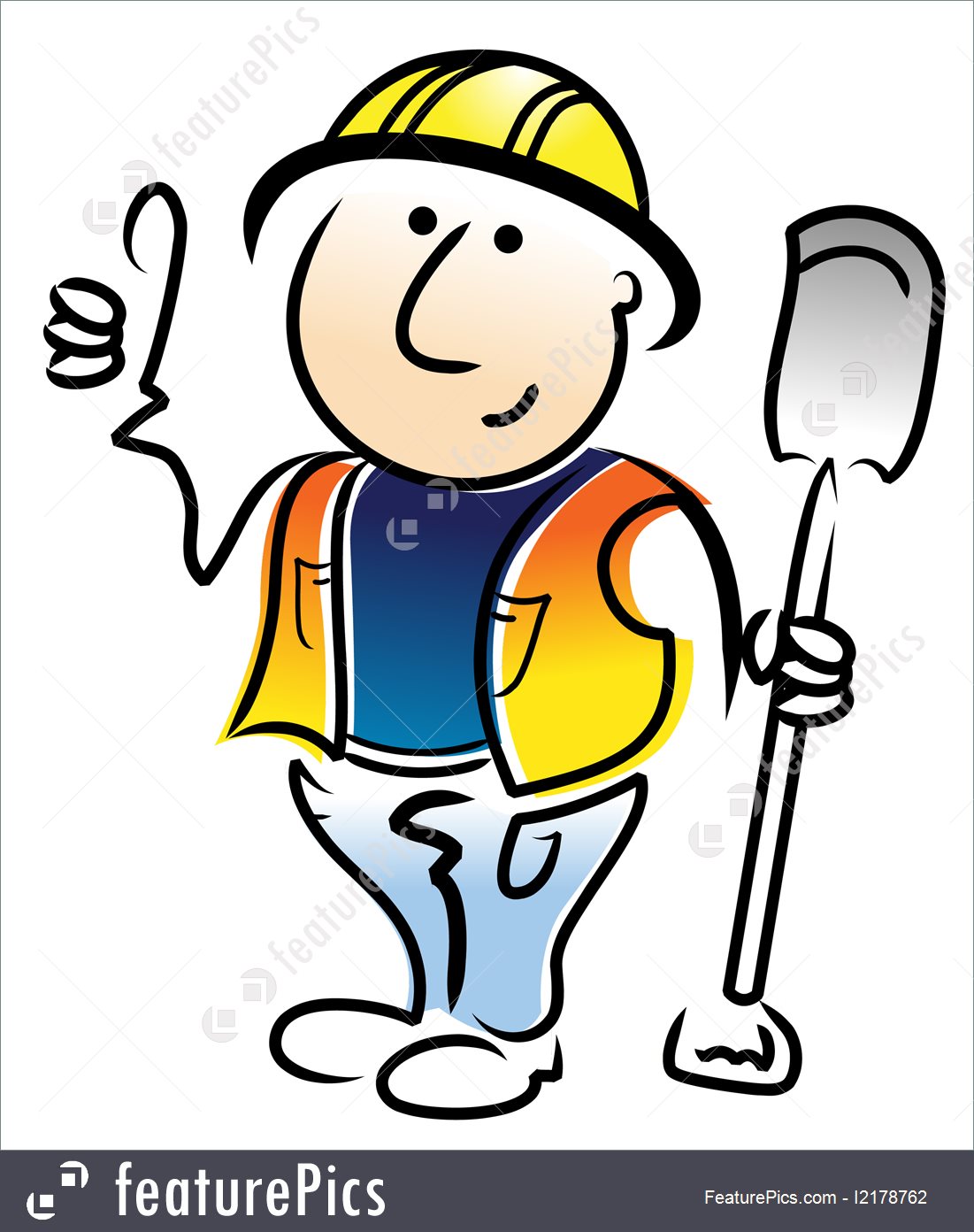 1101x1392 Construction Worker Illustration