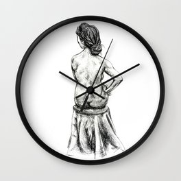 264x264 Conte Crayon Wall Clocks