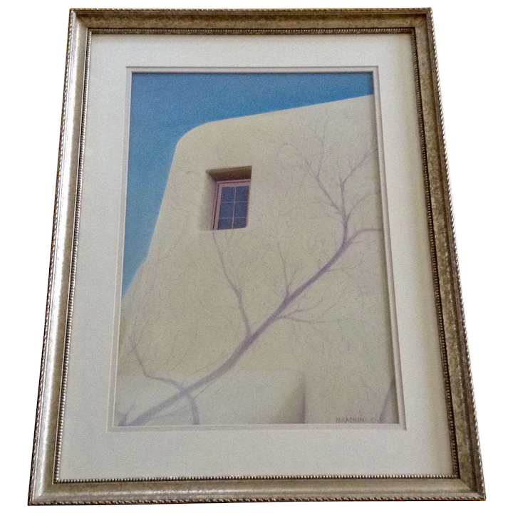 720x720 rick parachini, window of a southwestern adobe home mixed media