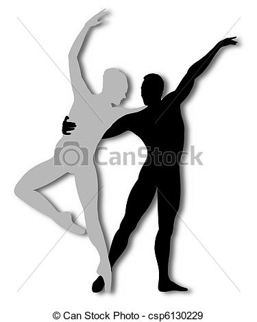 375x470 Contemporary Dance Illustration Of A Male And Female Dancing