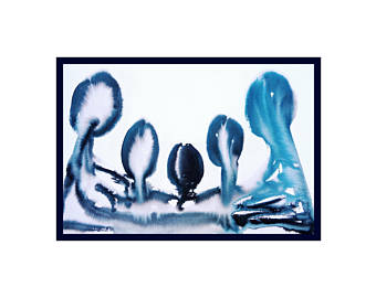 340x270 Modern Ink Drawing Etsy