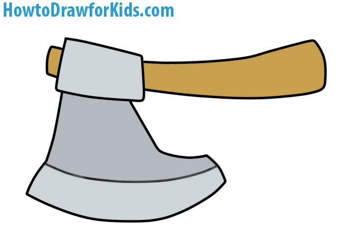 700x501 How To Draw An Axe For Kids How To Draw For Kids