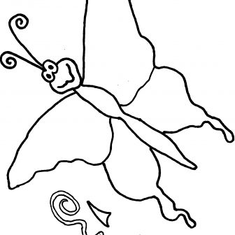 336x336 Butterfly Line Wings Drawing Pictures Swallowtail Flower