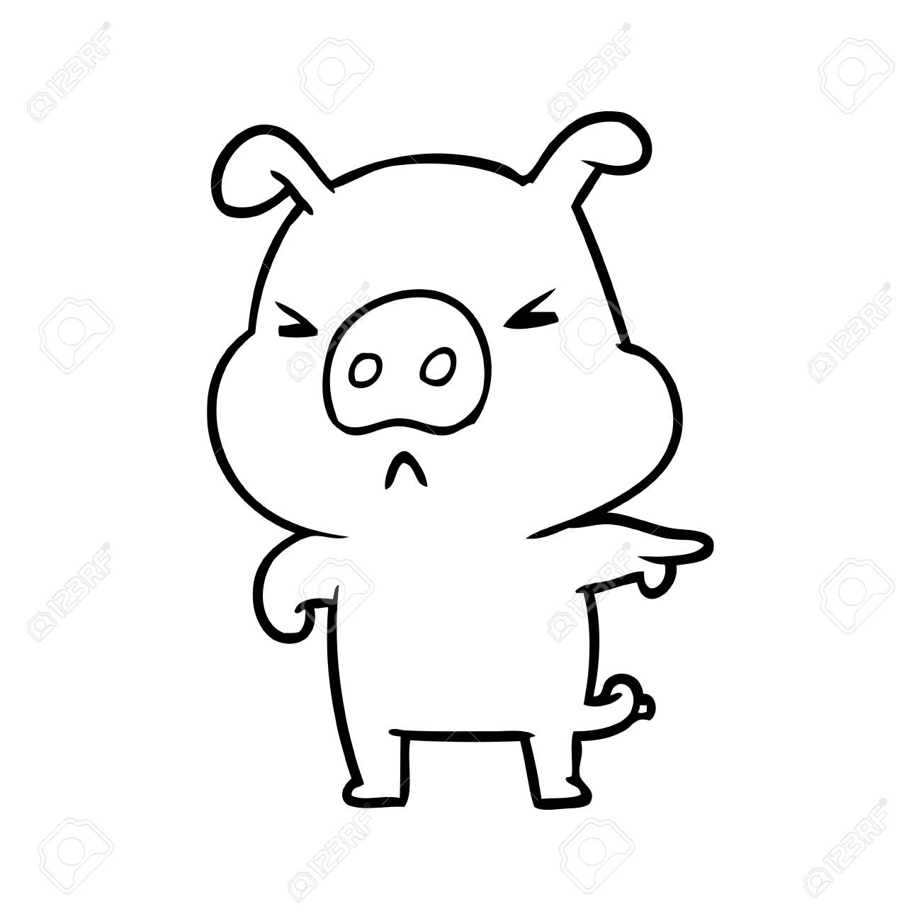 1300x1300 Huge Collection Of 'pig Line Drawing' Download More Than