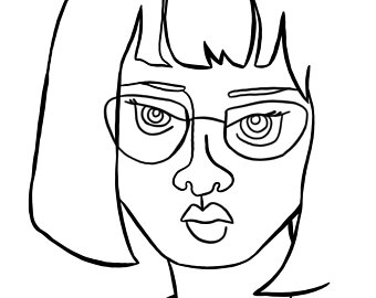 340x270 Minimalist Continuous Line Art Print Digital Print Face Etsy