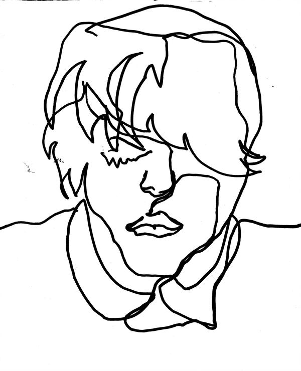 600x740 Continuous Line Drawing