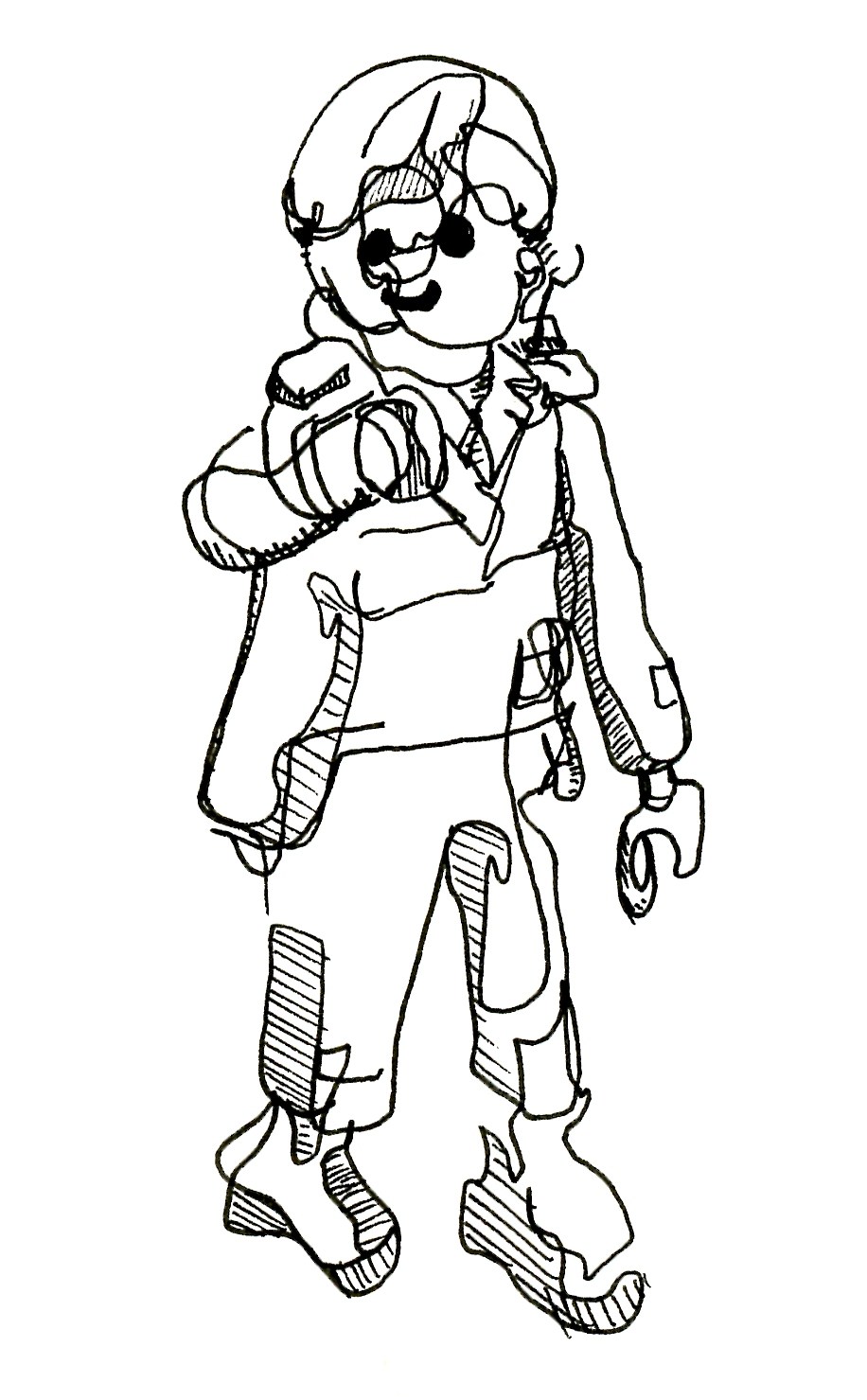 916x1479 blind contour drawing playmobil figure evrydayart