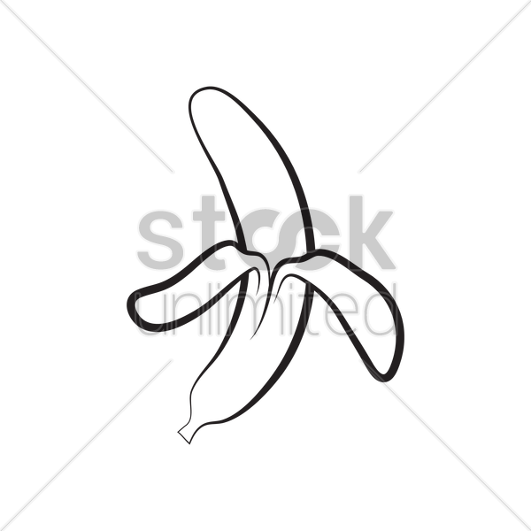 600x600 Collection Of Free Contour Drawing Banana Download On Ui Ex