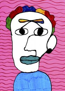 214x300 Drawing A Face With A Single Line Contour Drawing Art, Art