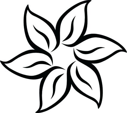 425x379 Drawings Of Flowers In Black And White Flower Black And White