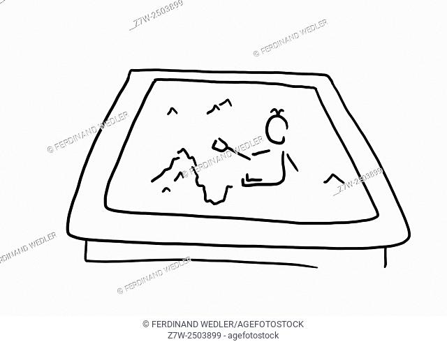 640x493 Line Drawing Illustration Contour Stock Photos And Images Age