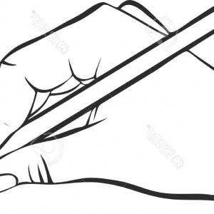 300x300 Photostock Vector Stationery Writing Tools Set Pen Pencil Yellow