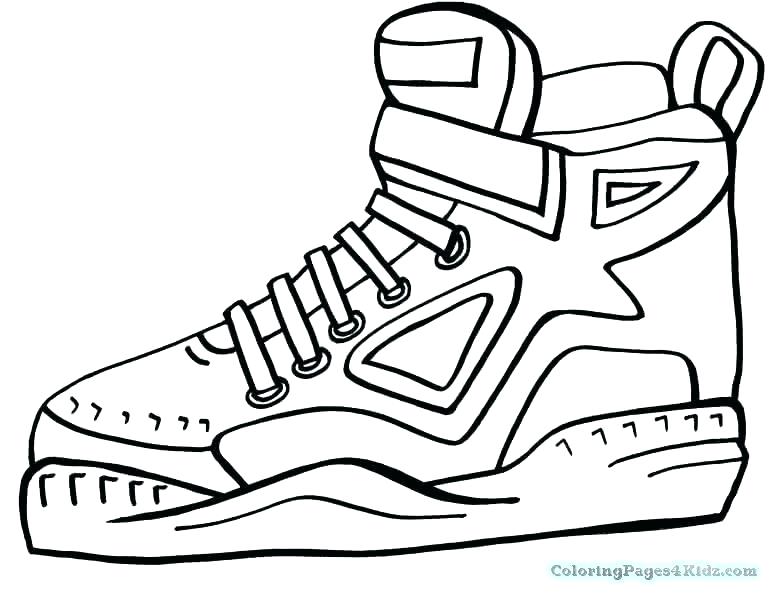777x600 Jordan Shoes Coloring Sheets Air Mag Drawing At Pages