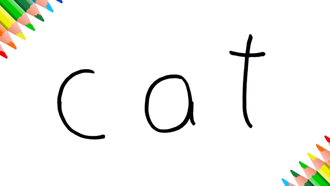 1280x720 Easy Drawing ! How To Draw Cat From Cat Step