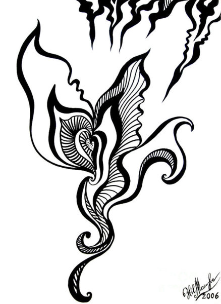 438x600 Color Contrast Drawings Fine Art America