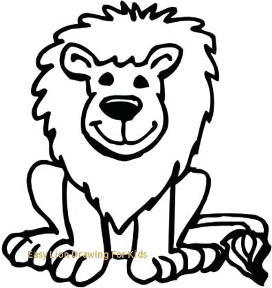 396x420 Simple Lion Drawing Sign Up To Join The Conversation Lion Simple