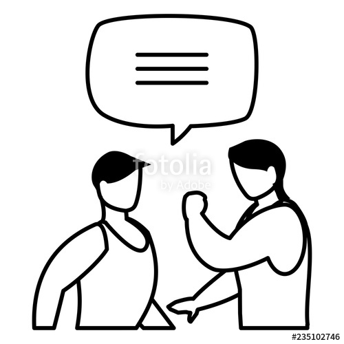 500x500 Men Having A Conversation Stock Image And Royalty Free Vector