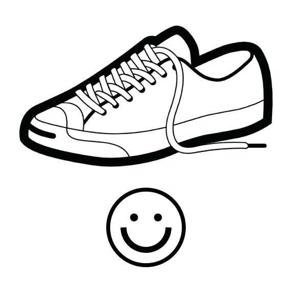 572x557 Drawing Of A Shoe At Free For Personal Use Drawn Shoe Converse