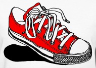 190x135 Razblint Drawings Red Converse Sneaker
