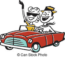 223x194 Couple In Convertible Car Illustrations And Clip Art Couple