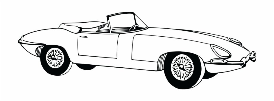 920x339 Free Clipart Of A Convertible Car