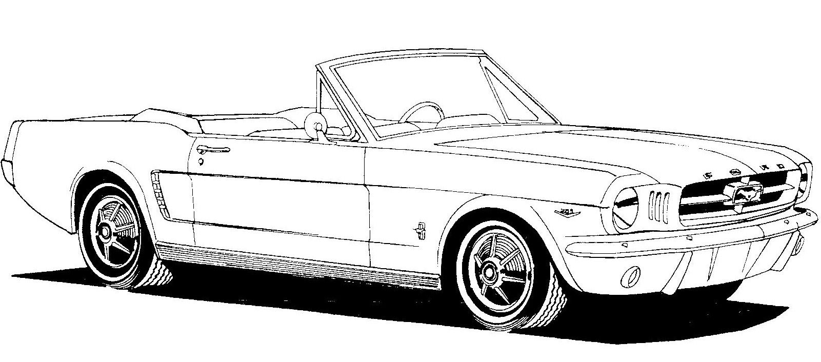 1601x706 Red Mustang Convertible Clip Art