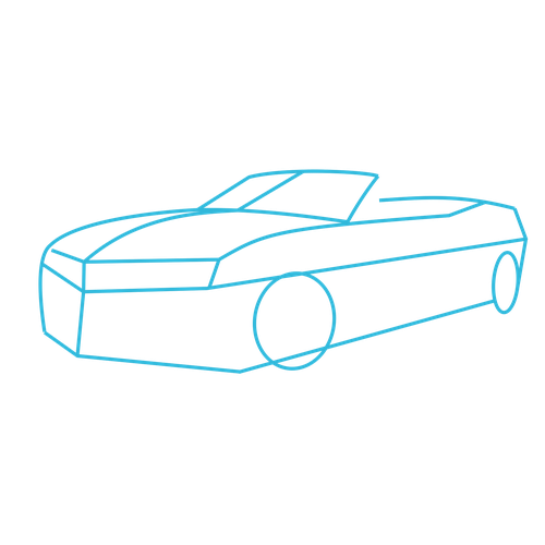 500x500 How To Draw Cars Chevrolet Camaro Convertible Lesson