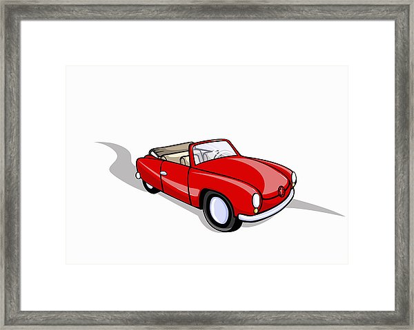 600x479 A Convertible Car Framed Print