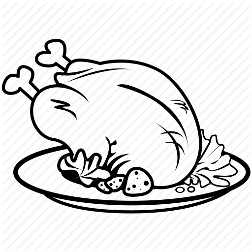 512x512 Collection Of Free Drawing Turkeys Cooked Chicken Download On Ui Ex