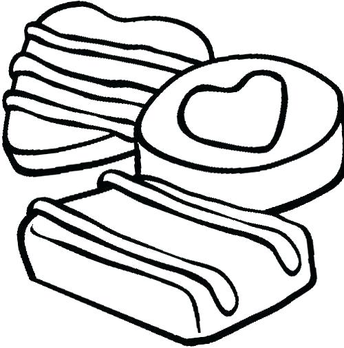 500x506 cookies coloring pages chocolate chip cookies drawing at free