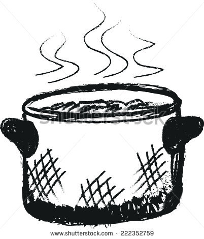 402x470 Pictures Cooking Pot Drawing