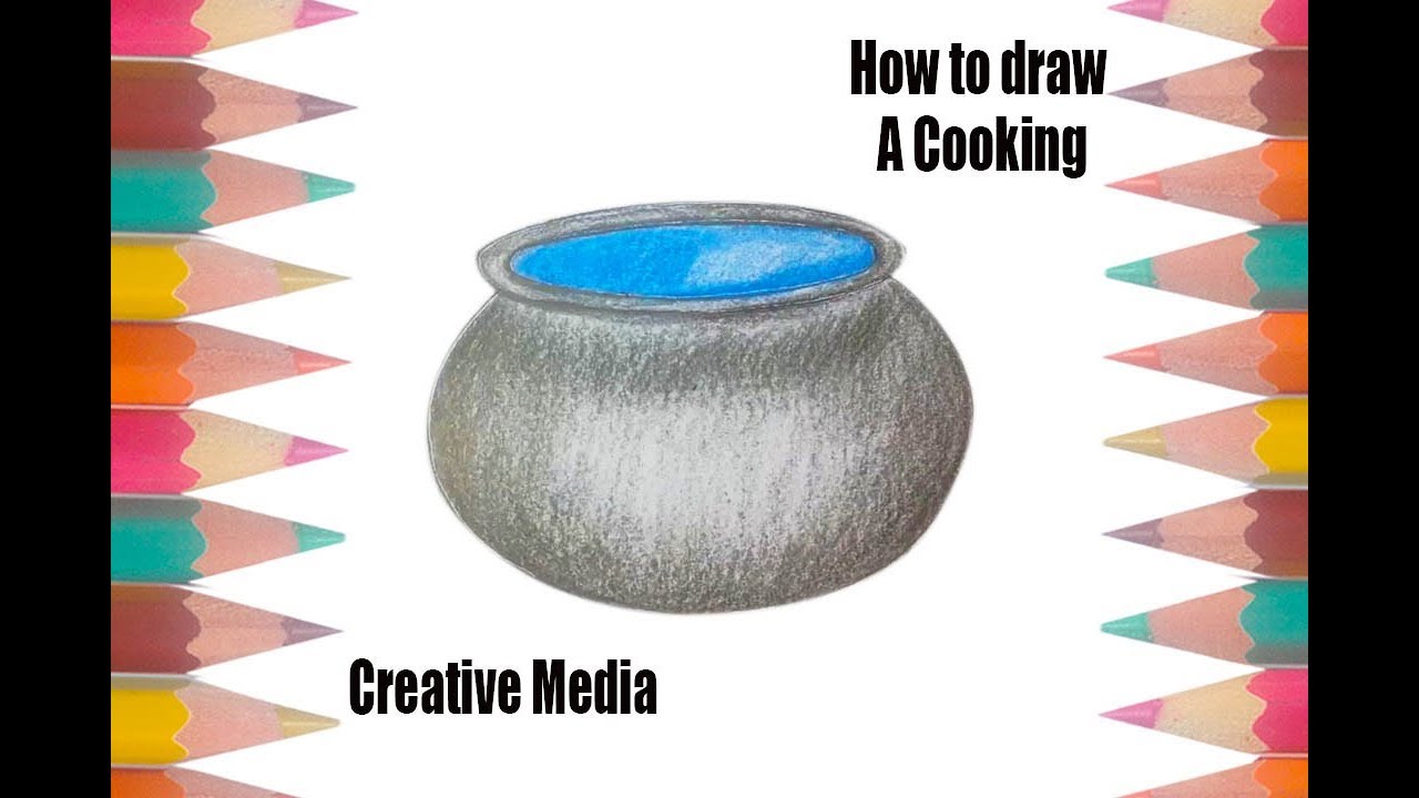 1280x720 Coloring Pages For Kids How To Draw A Cooking Pot Drawing