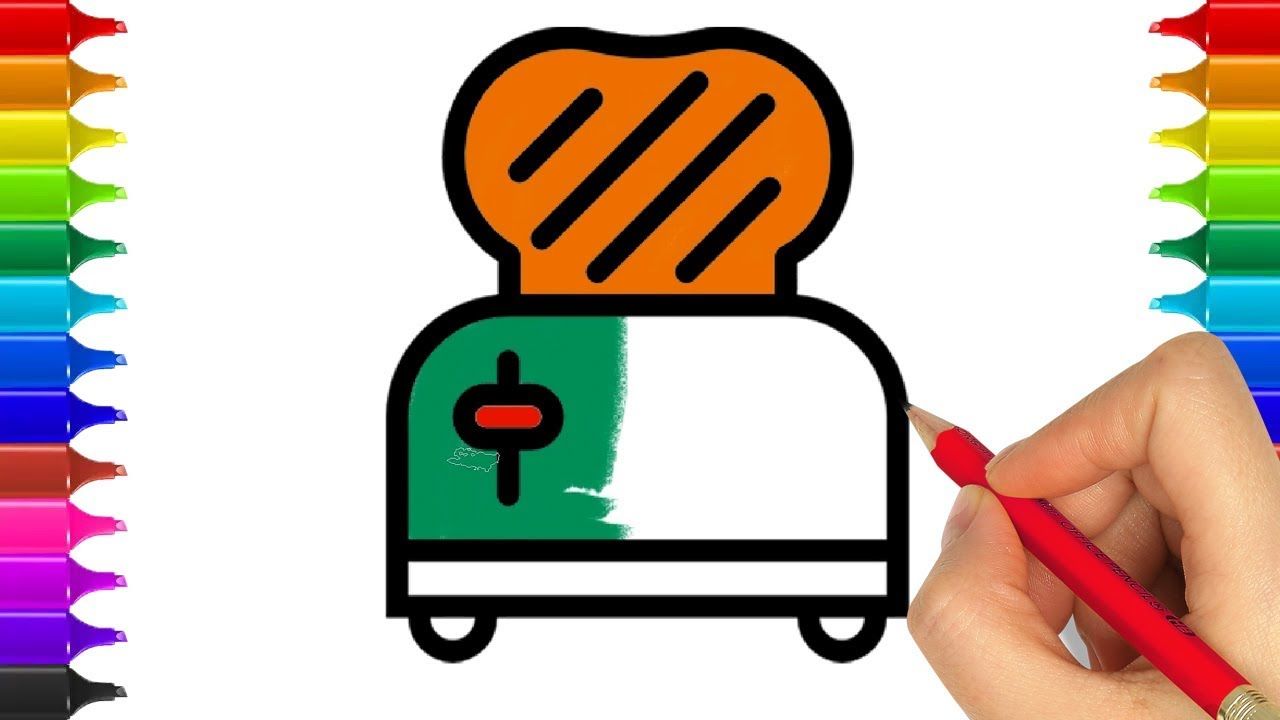 1280x720 Kitchen Drawing Coloring For Kids I Cooking Utensils Colors