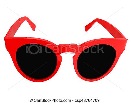 450x357 Cool Red Sunglasses Illustration