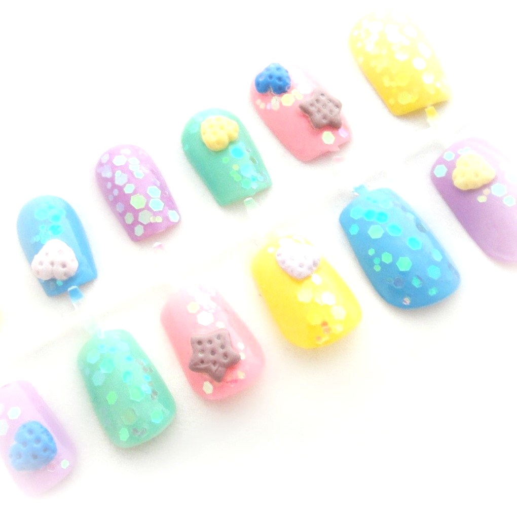 1020x1020 Fashion Kawaii Nails Cool Pastel Goth Cookie Harajuku Style