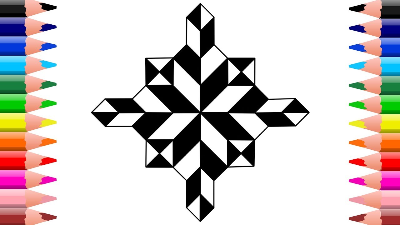 1280x720 How To Draw And Color Cool Optical Illusion Coloring Pages