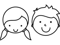 200x150 How To Draw Boy And Girl Face Coloring Pages Faces For Kids Art