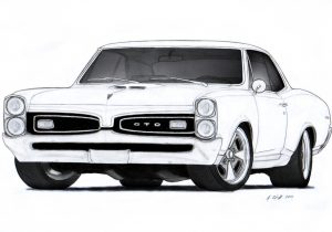 300x210 pencil drawings of muscle cars muscle car drawings stepstep cool
