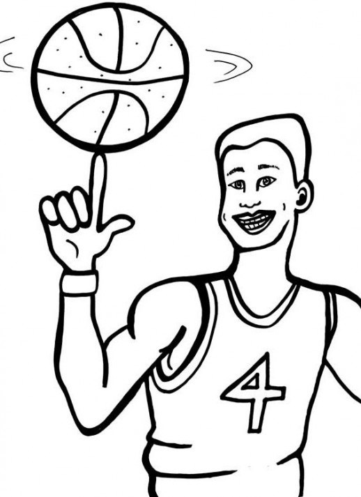 518x713 Cool Cartoon Drawings Basketball