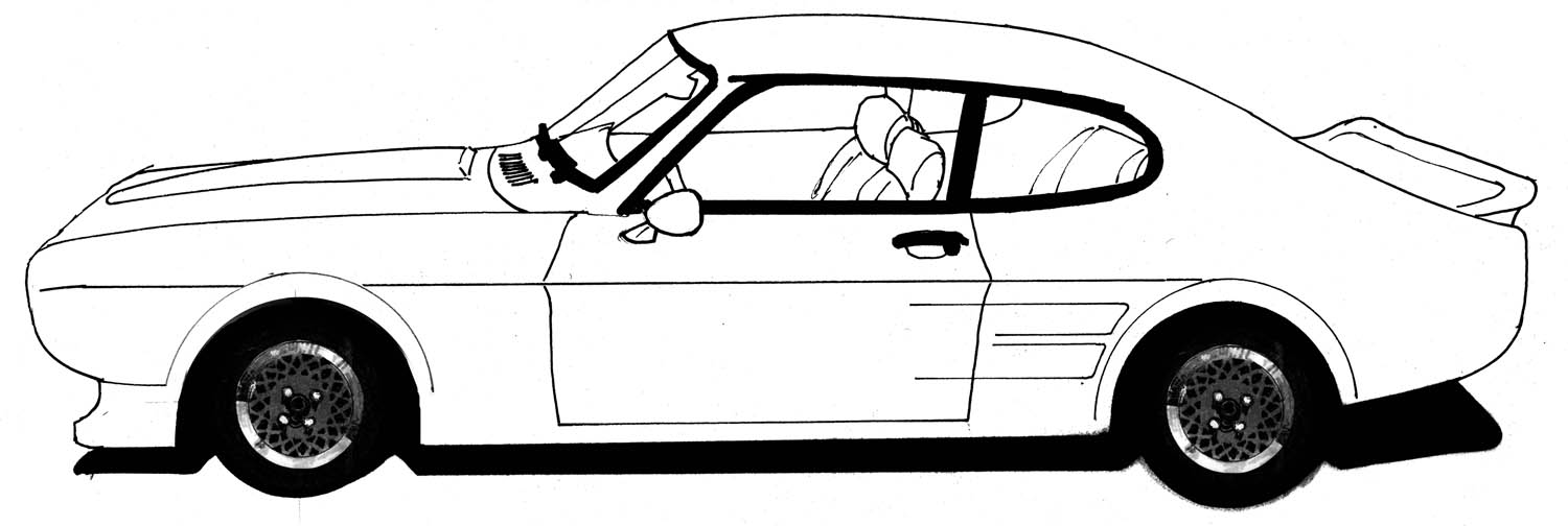 1500x504 Black And White Car Drawings Image Group